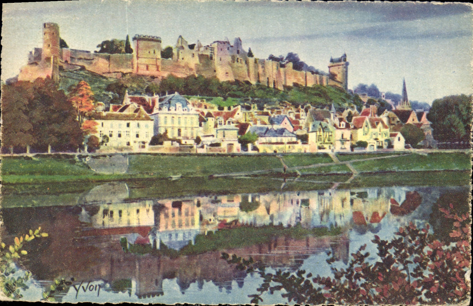 CPA La Douce France Chateaux de la Loire Chateau de Chinon 