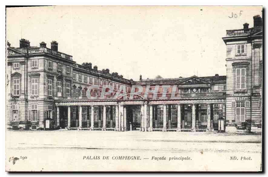 CPA Palais de Compiegne Facade principale 