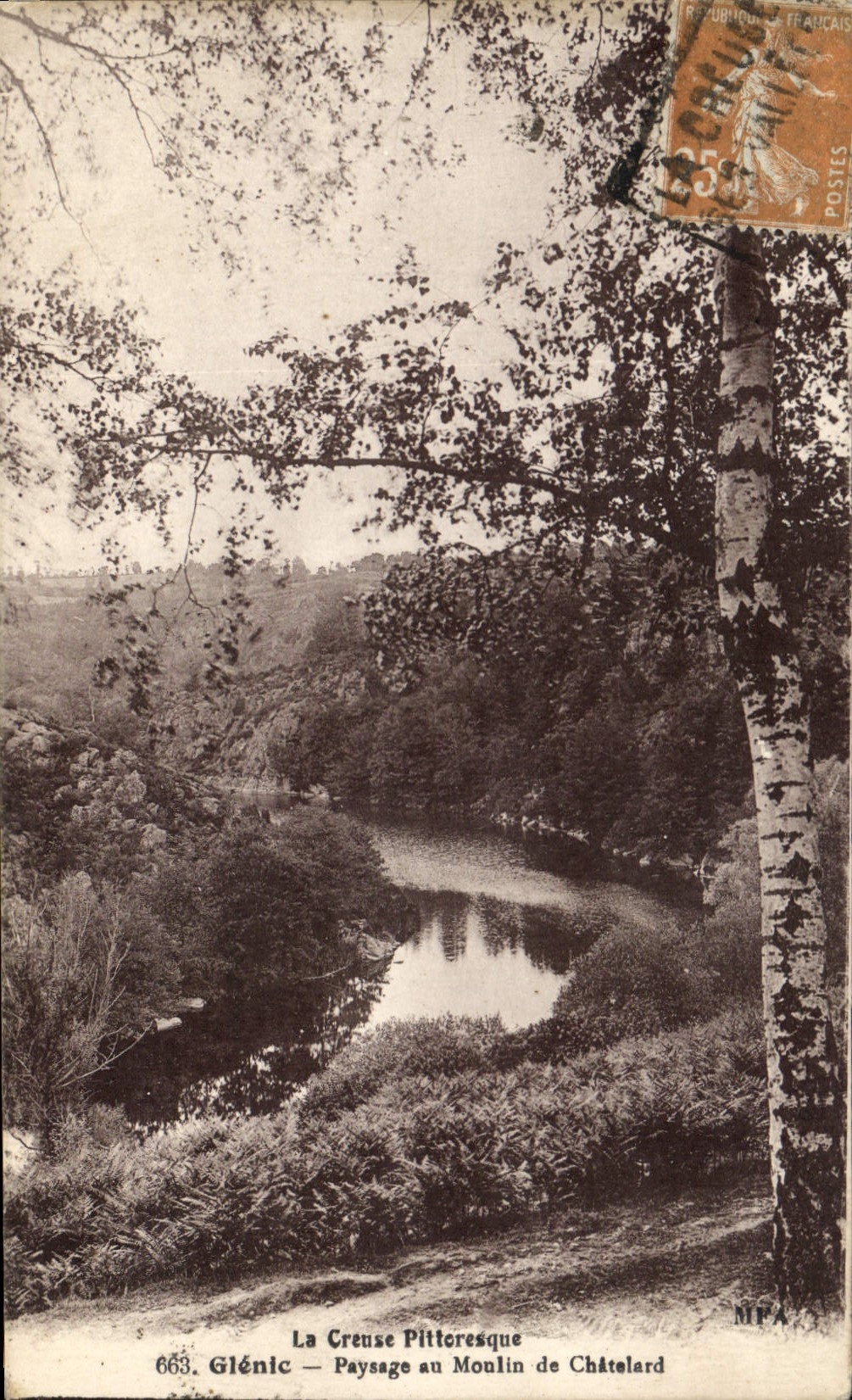 La Creuse Pittoresque — Paysage au Moulin de Châtelard — MFA, n°663