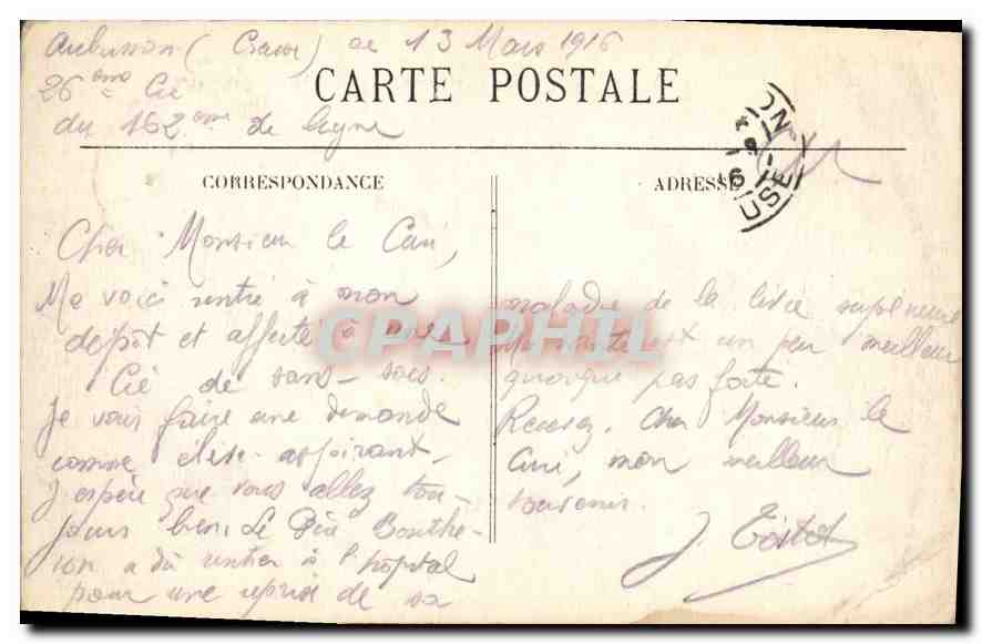 CPA La Creuse Pittoresque Aubusson Vallee de la Beauze  — Verso