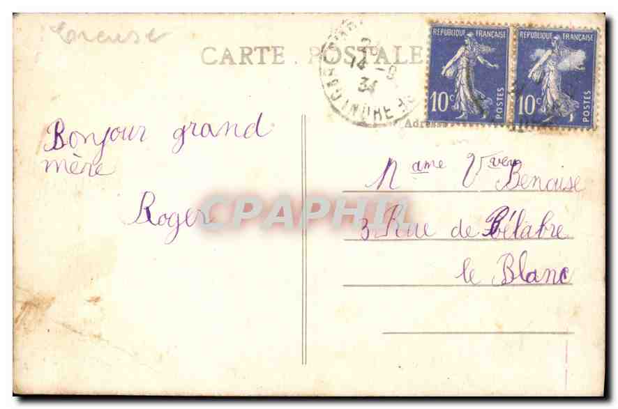Crozant — Le Confluent et le Rocher des Fileuses — La Creuse Illustrée — Verso