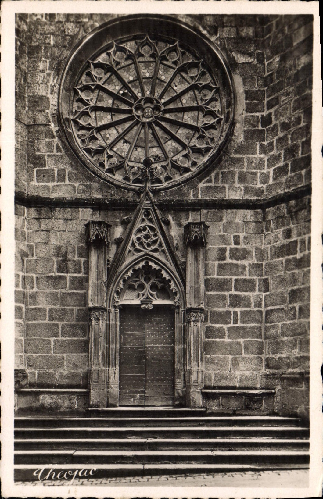 Rosace de l'église du Moutier — XIVe s. — Éditions Même Modernes Limoges