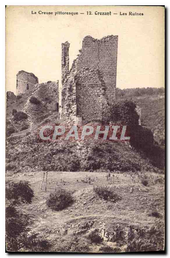 CPA La Creuse Pittoresque Crozant Les Ruines 