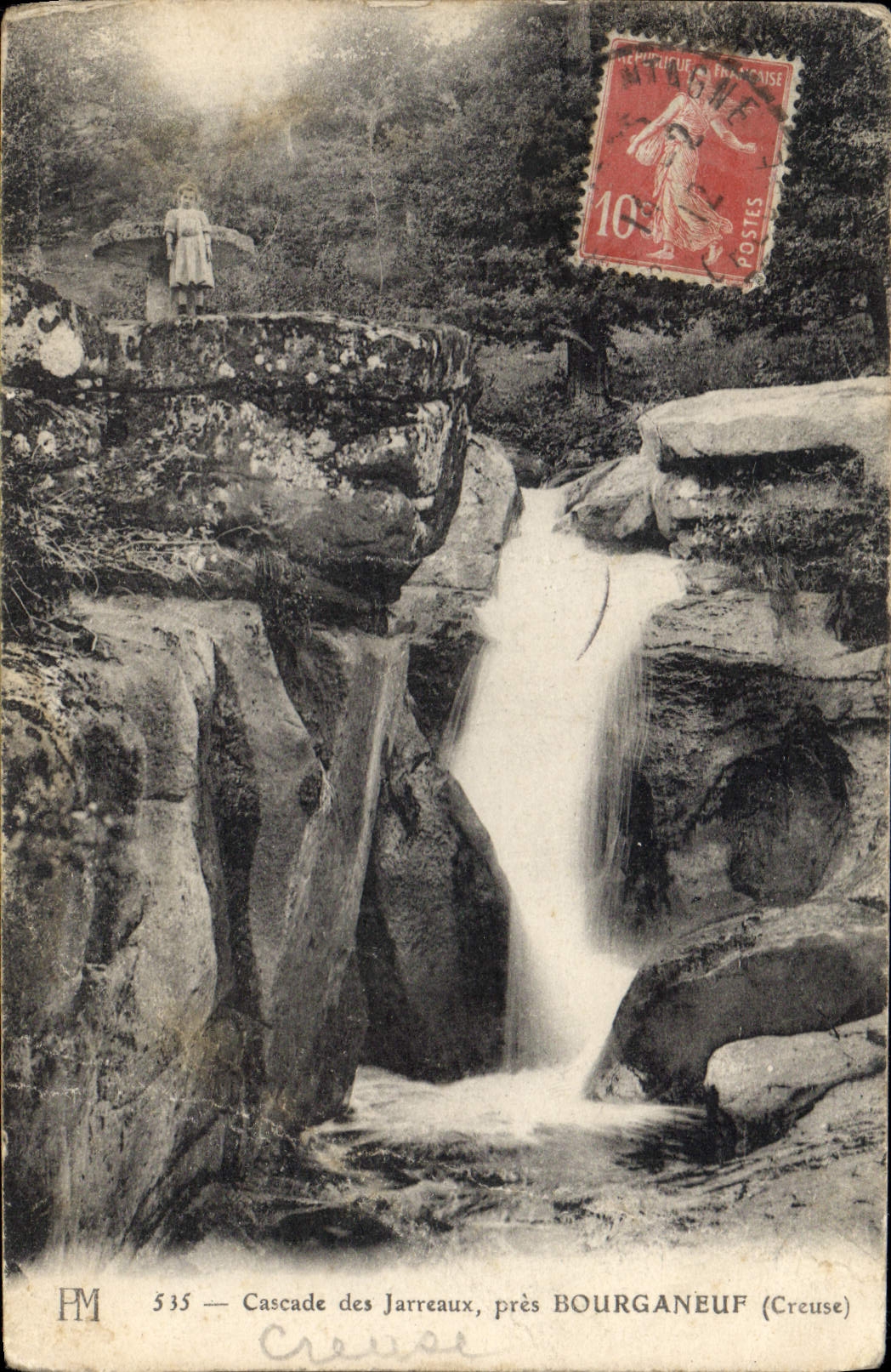 Cascades des Jarreaux, près Bourganeuf — PM 535 — Creuse