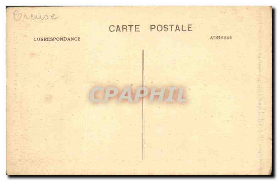 Cedelle au Moulin de la Folie — Crozant, Creuse — Coll. G. Genety - Chateauroux, n°7 — Rückseite