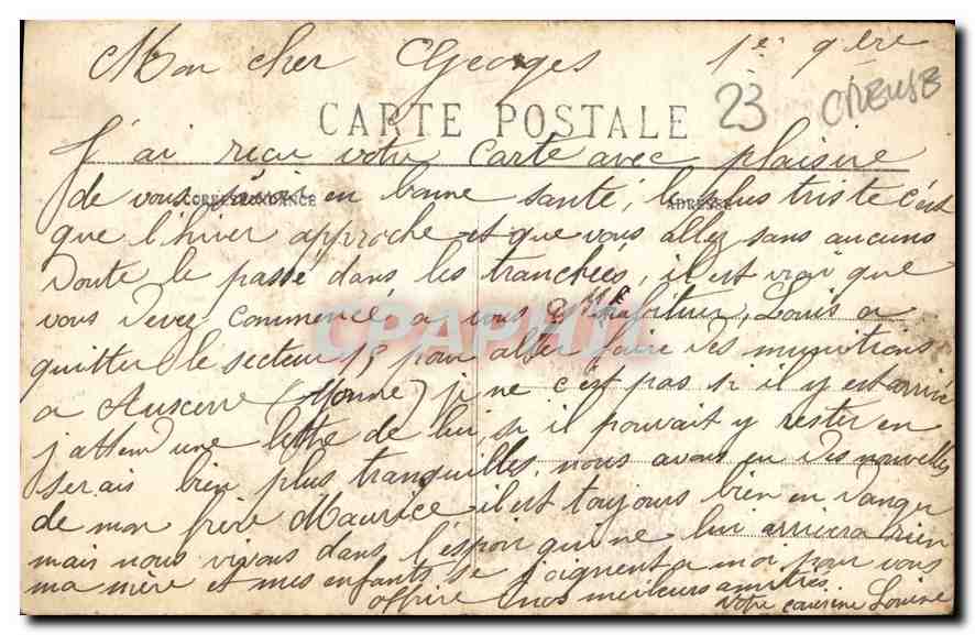 Staudamm Rochebut, bei Évaux-les-Bains — La Creuse pittoresque — P.M. n°1514 — Rückseite