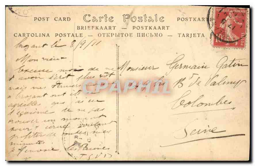 Crozant (Creuse) — Bords de la Creuse et le Château — ND Phot. n°33 — Verso