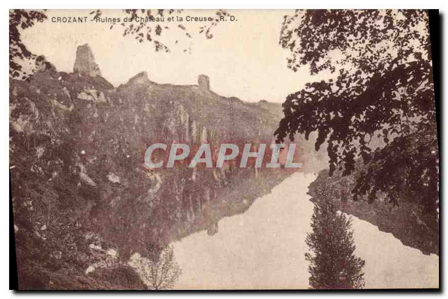 Crozant - Ruines du Château et la Creuse - R. D.