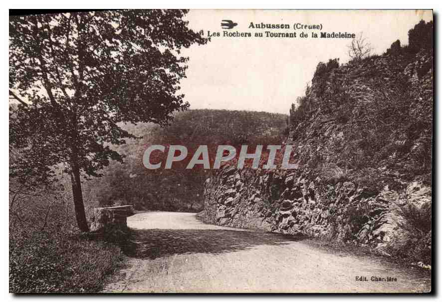 Aubussen (Creuse) — Les Rochers au Tournant de la Madeleine — Edit. Char. Mire