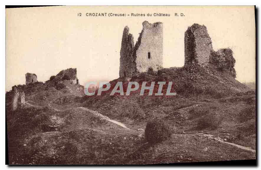 CPA Crozant Creause Ruines du Chateau 