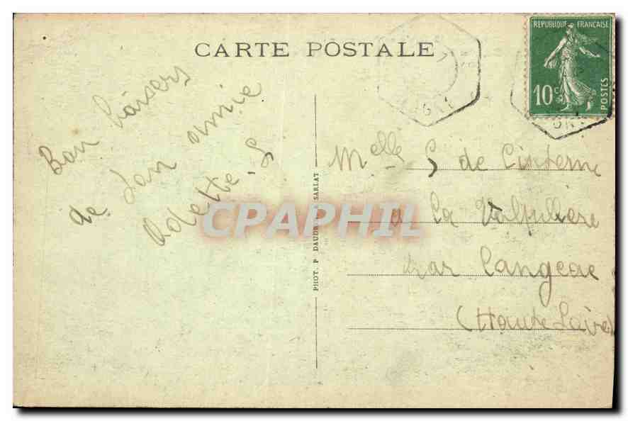 CPA La Dordogne Pittoresque Cazoules pres Souillac Rocher des Neuf Fusees  — Rückseite