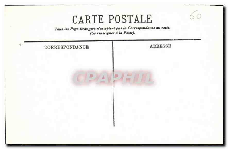 CPA Pierrefonds Le Chateau Cote Ouest  — Rückseite