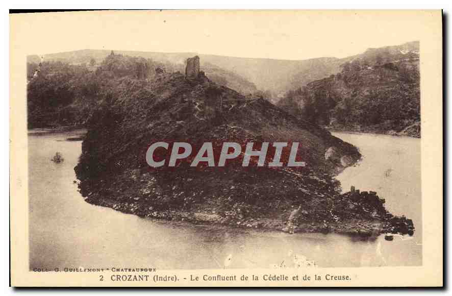 Crozant (Indre) — Le Confluent de la Cédelle et de la Creuse — G. Guillermont, Châteaupouz