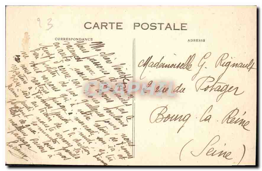 Umgebung von ÉVAUX-LES-BAINS (Creuse) — Der Schlangengrund, am Chacros — Pinthon, Foto Évaux-le-Bains — Rückseite