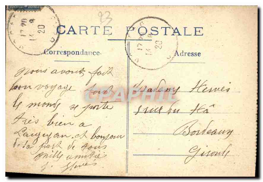 Crozant (Creuse) — Château de Crozant — Éditeur 'Les Châteaux de France' — Rückseite