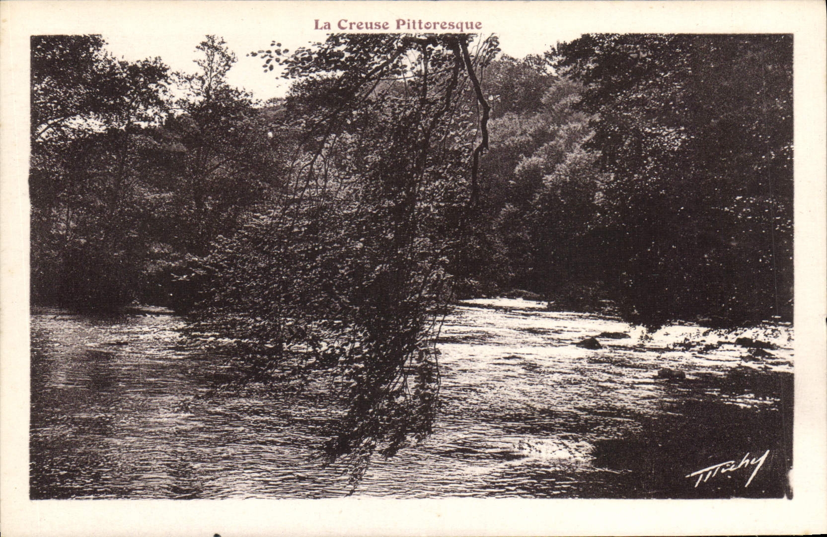 CPA La Creuse Pittoresque Contre jour sur la Creuse 