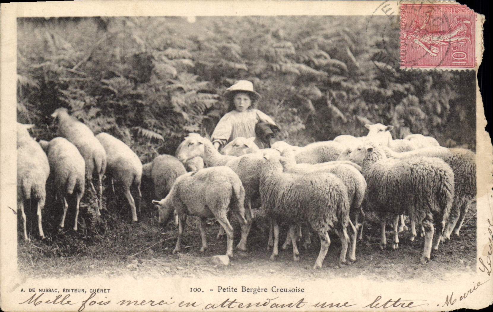 Petite Bergère Creusoise — A. DE NUSSAC, VERLEGER, GUÉRET — n°100