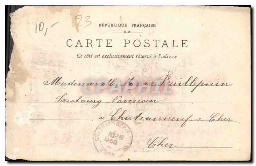 Petite Bergère Creusoise — A. DE NUSSAC, VERLEGER, GUÉRET — n°100 — Rückseite