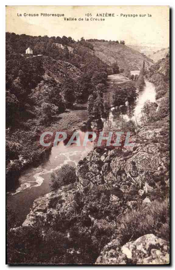 Vallée de la Creuse — Paysage sur la Vallée de la Creuse — ANZÈME — 105