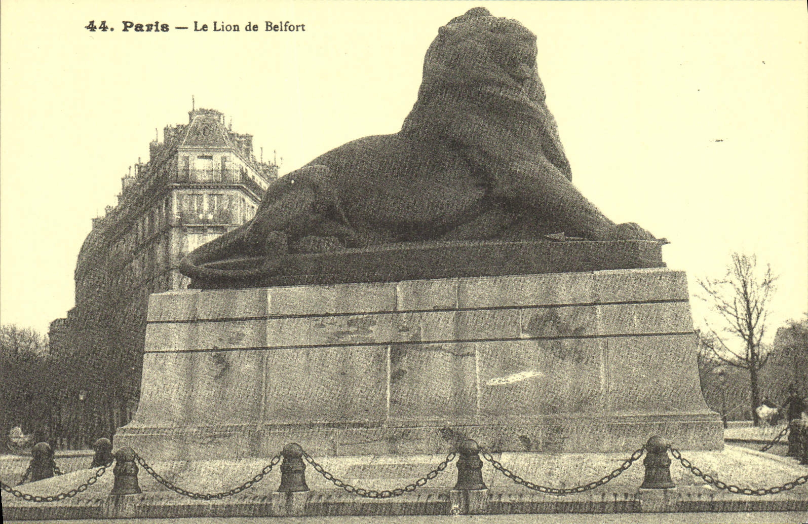 Paris — Le Lion de Belfort — Cartes d'Autrefois