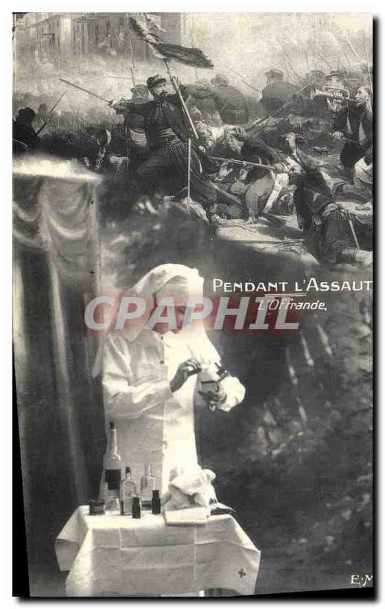 Assaut de l'Orlande — Sujet : infirmière de la Croix-Rouge — Éditeur : Photo D.R. Coll © Édito-Service S.A., n° CEE D2 465 70 16