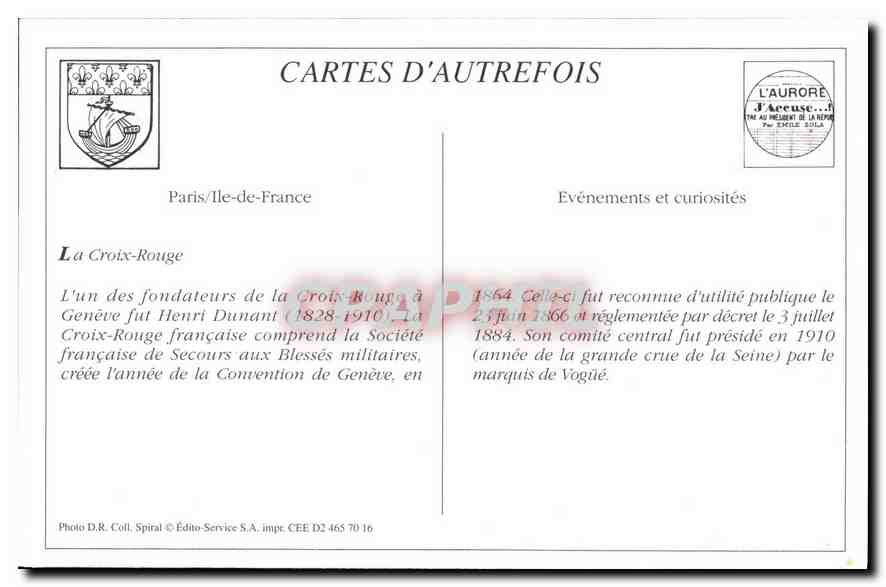 Assaut de l'Orlande — Sujet : infirmière de la Croix-Rouge — Éditeur : Photo D.R. Coll © Édito-Service S.A., n° CEE D2 465 70 16 — Rückseite