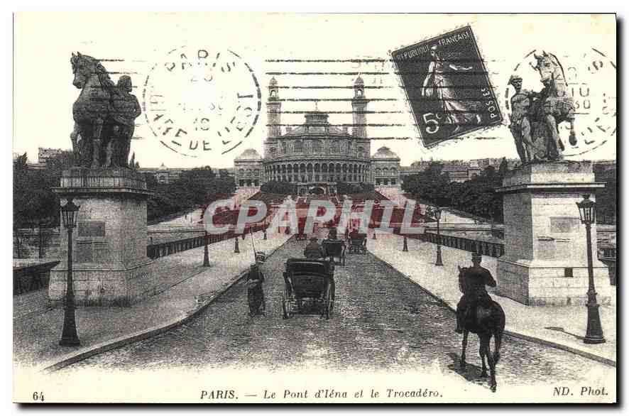 REPRO Paris Le Pont d'Iena et le Trocadero 