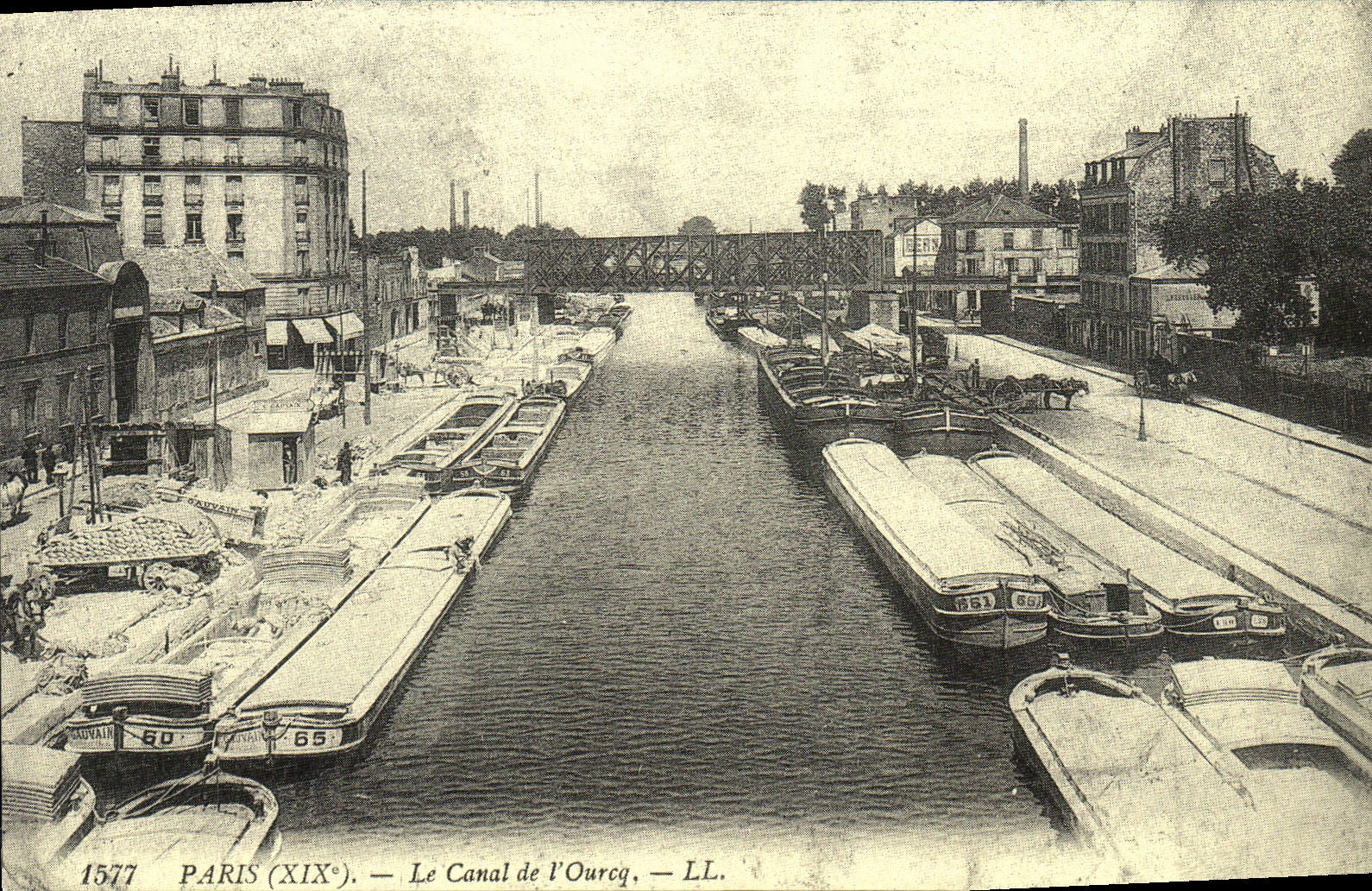 REPRO Paris XIX Le Canal de l'Ourcq 