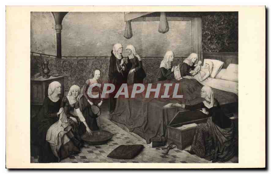 CPA Exposition des Chefs d'Oeuvre de la Pinacotheque de Munich Maitre de la Vie de la Vierge Naissan