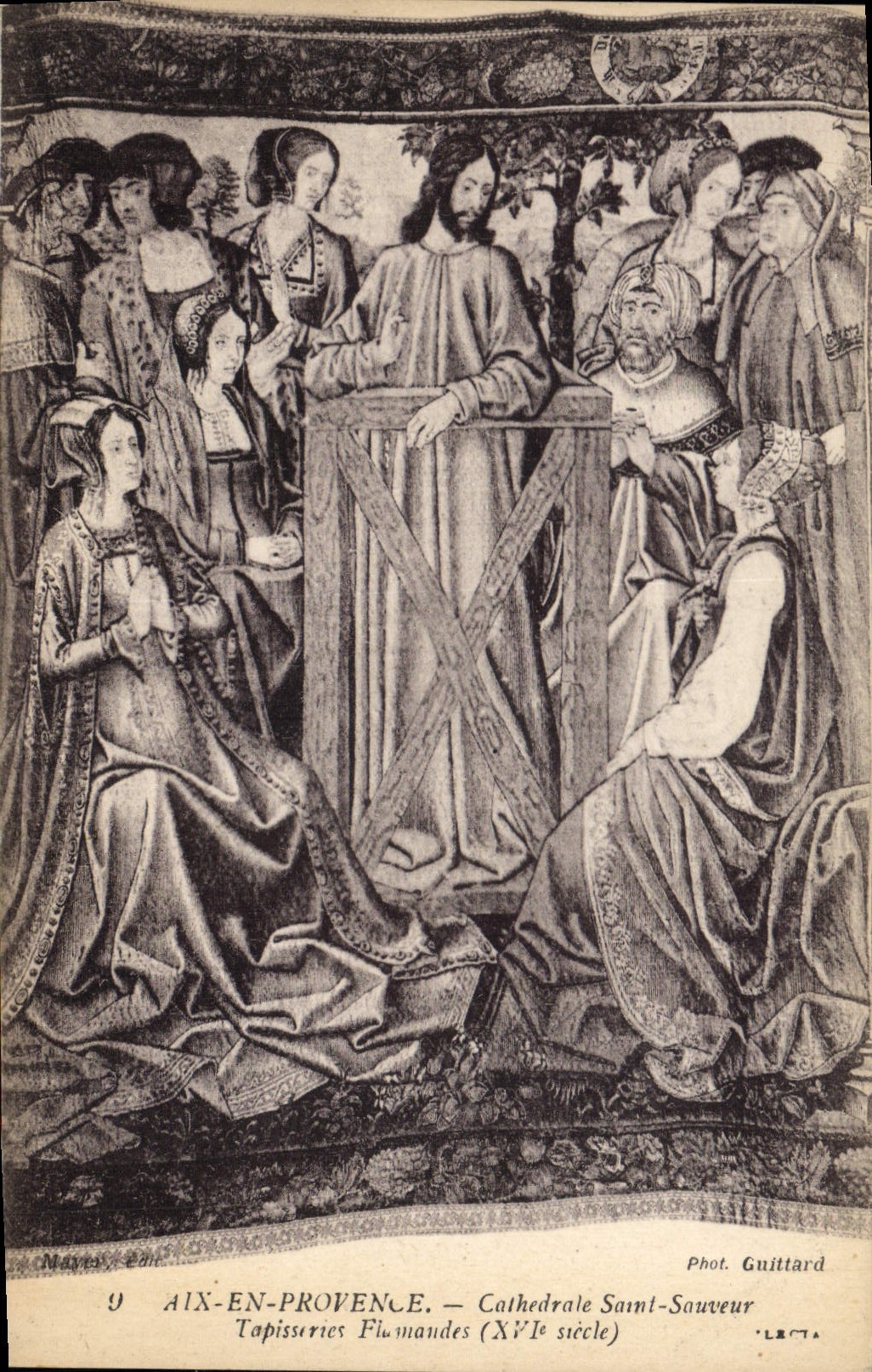 Aix-en-Provence — Cathedral Saint-Sauveur — Flemish Tapestries (15th century) — Photo. Guittard