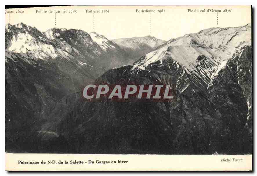 Pilgerreise zur Jungfrau von La Salette - Gargas im Winter — Cliché Faure