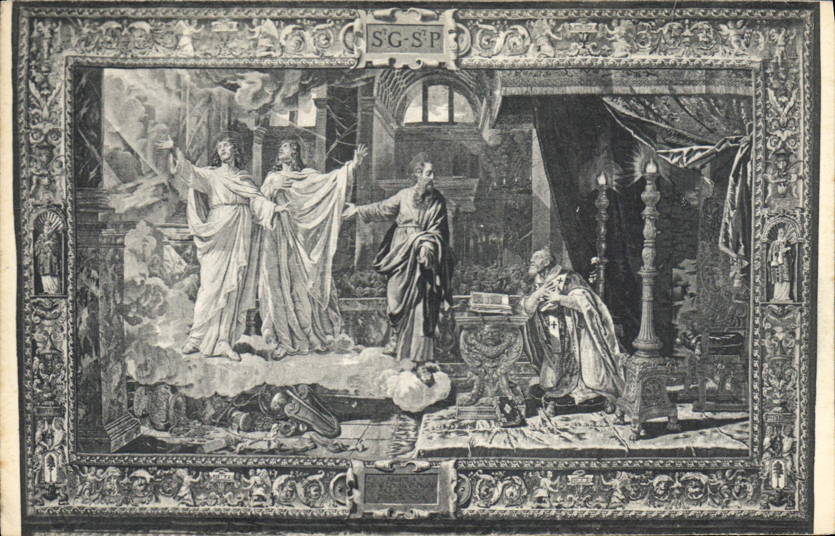 CPA Musee Galliera Apparition des Saints Gervais et Profais a Saint Ambroise eveque de Milan 
