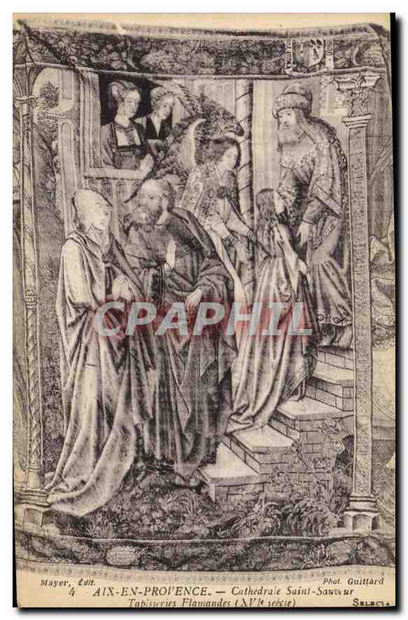 Ain-en-Provence — Cathédrale Saint-Sauveur — Tapisseries flamandes (XVe siècle) — Mayer, Édit.