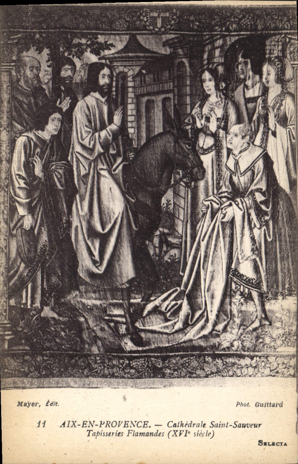 CPA Aix en Provence Cathedrale Saint Sauveur Tapisseries Flamandes XVI siecle 