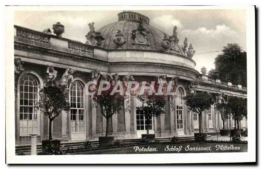 CPA Potsdam Schlob Sanssouci Mittelbau 
