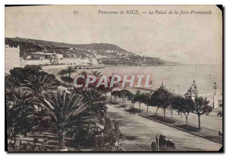 CPA Panorama de Nice Le Palais de la Jetee Promenade 