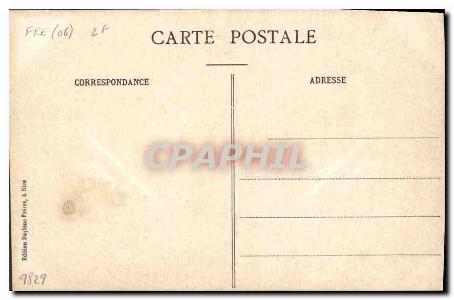 CPA Nice Nouveaux Jardins Les Palmiers  — Verso