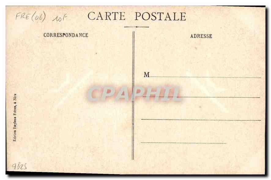 CPA Nice Jetee Promenade par un coup de mer  — Rückseite