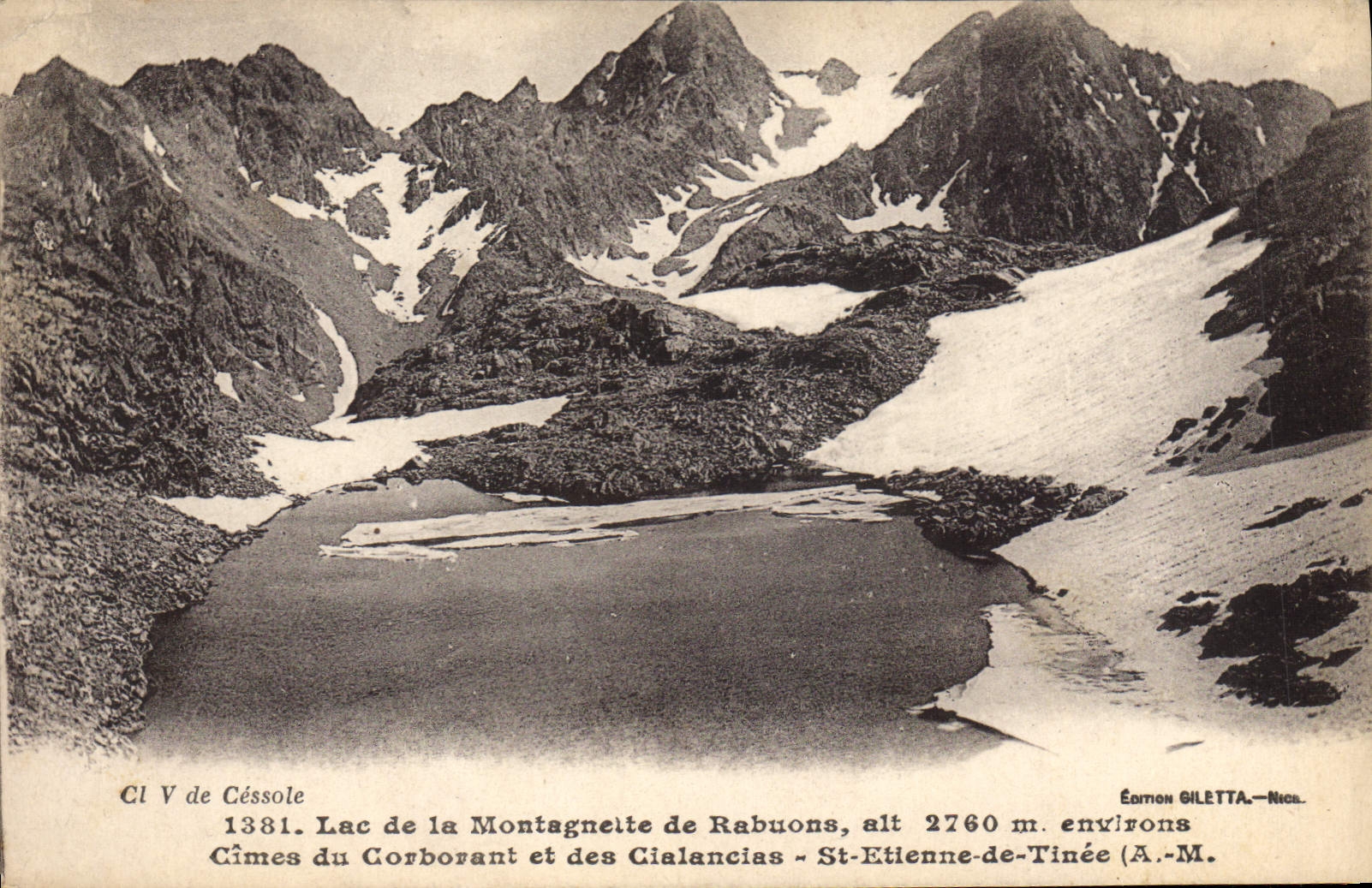 CPA Lac de la Montagmeite de Rabuons environs Cimes du Corborant et des Cialancias St Etienne de Tin