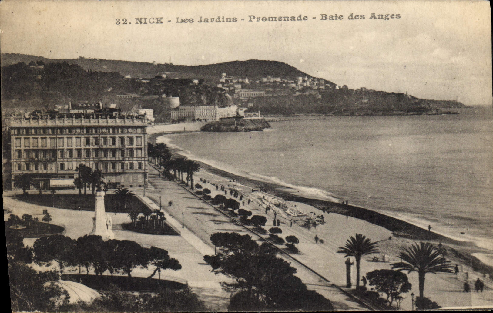 CPA Nice Les Jardins Promenade Baie des Anges 