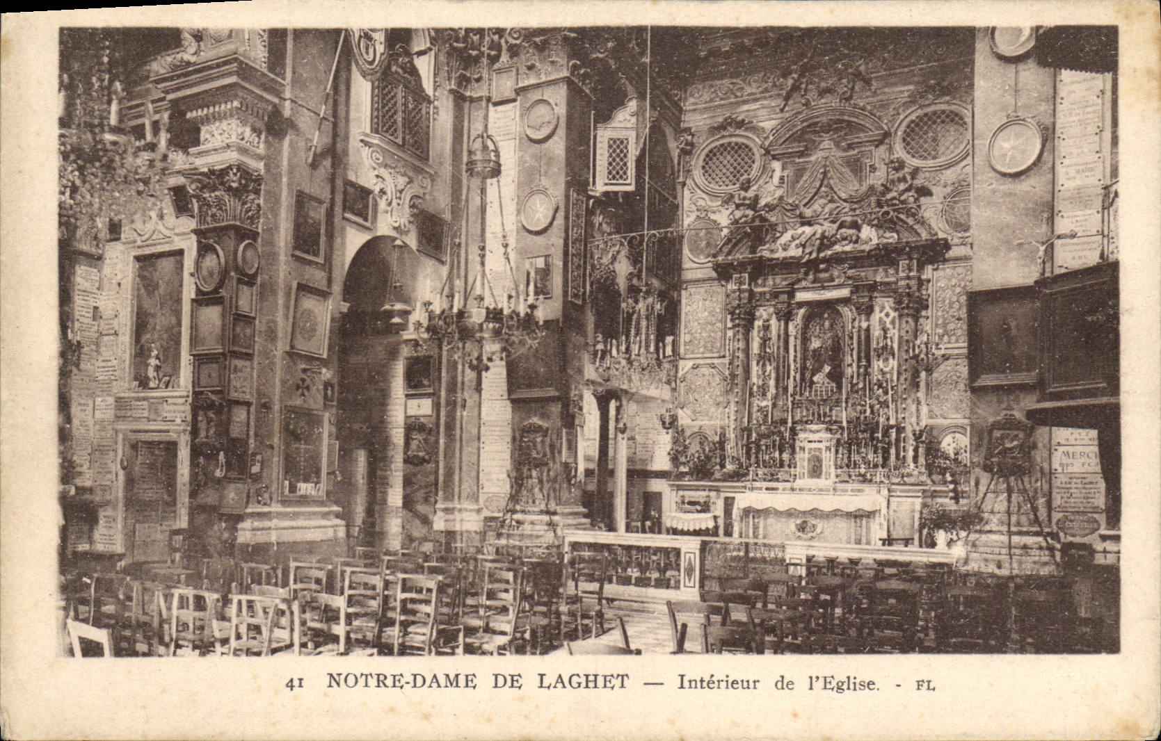 Notre-Dame de Laghet — Intérieur de l'Église — FL