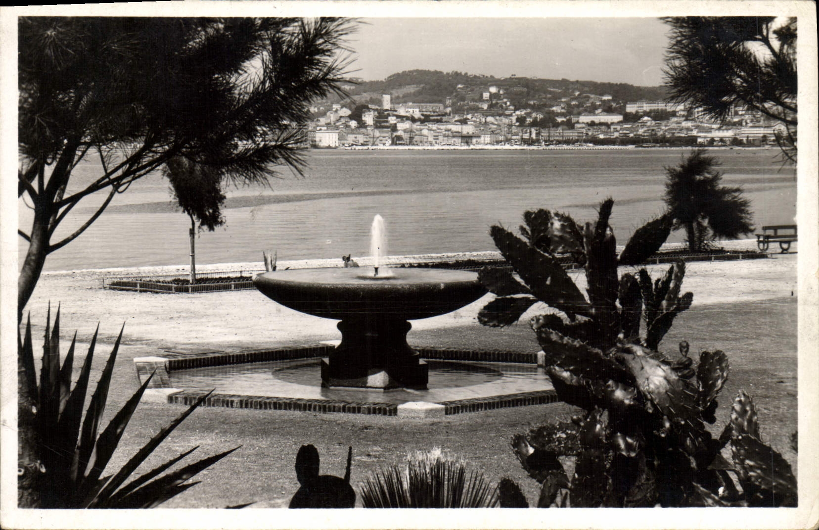 Cannes - Der Mt Chèvalier vom Hespérides-Garten aus — Sammlung 'La Côte d'Azur' — Verlag Rella