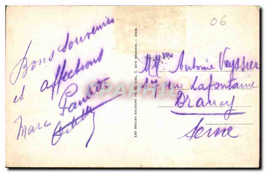 CPA Cannes Le Palm Beach Casino l'Ete  — Verso