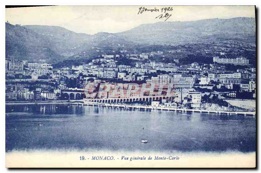 CPA Monaco Vue generale de Monte Carlo 