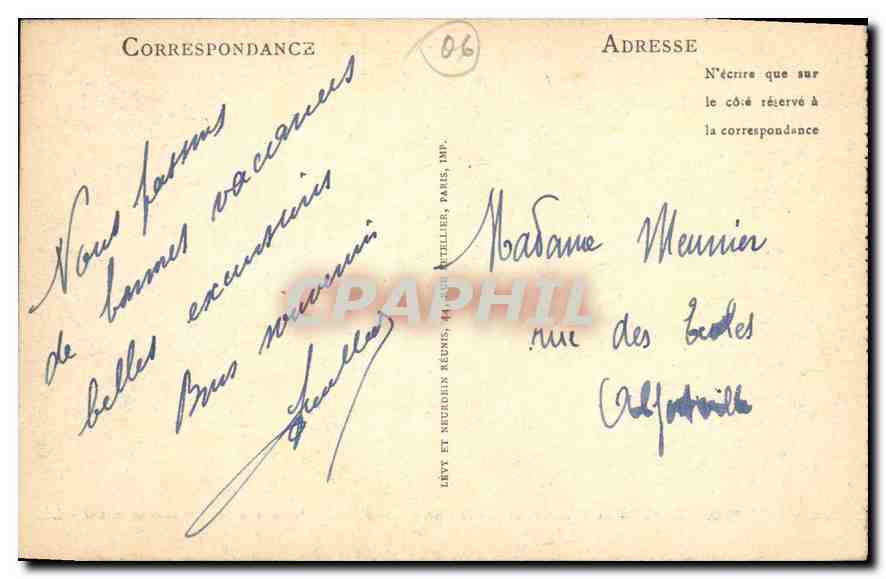 CPA Monaco Le Palais du Prince et la Condamine  — Verso