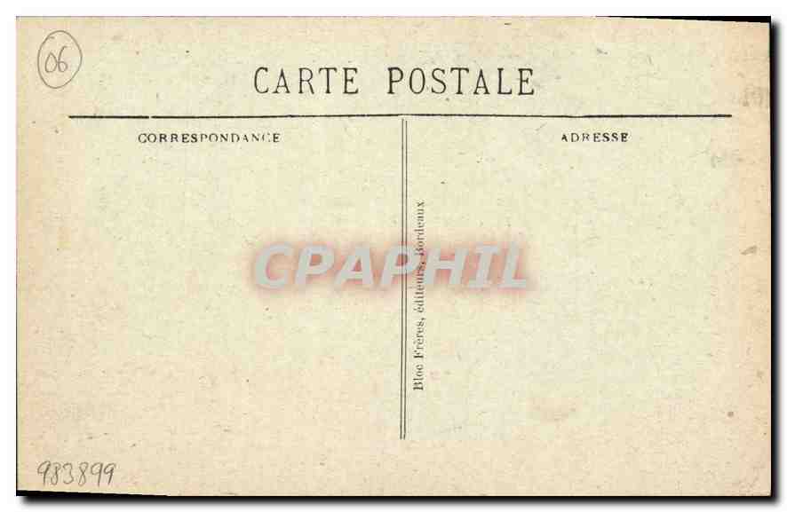 CPA St Jean Cap Ferrat Porte Romaine  — Verso