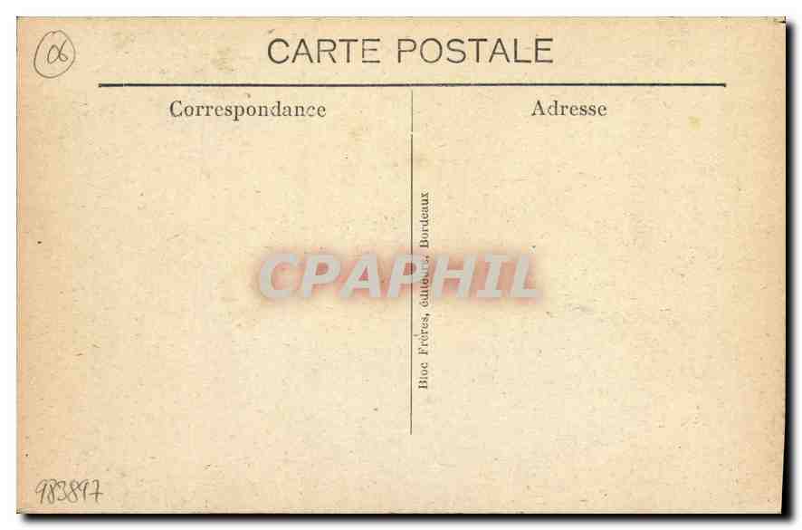 CPA St Jean Cap Ferrat Tour et la Madone de St Hospice  — Verso