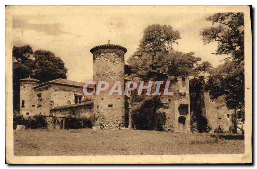 CPA Roquebrune Le Chateau de Pujos Imposantes ruines feodales a donjon carre du XIVs 