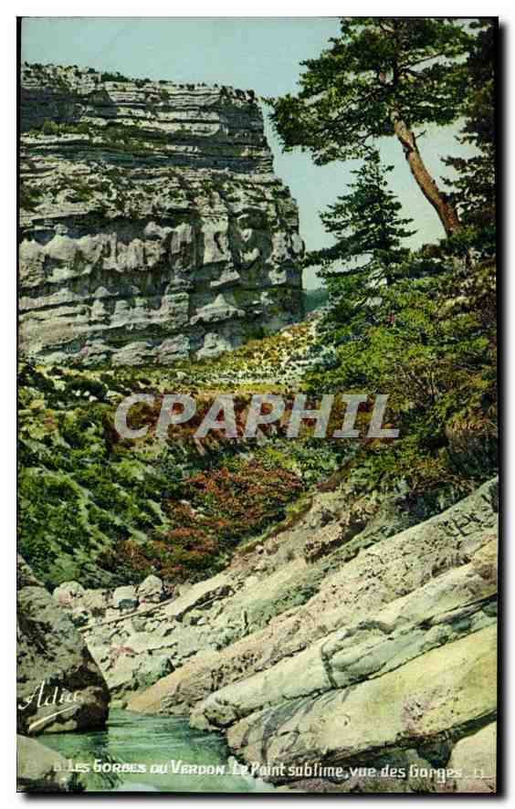 Les Gorges du Verpon — Le Point sublime, vue des Gorges — Adia