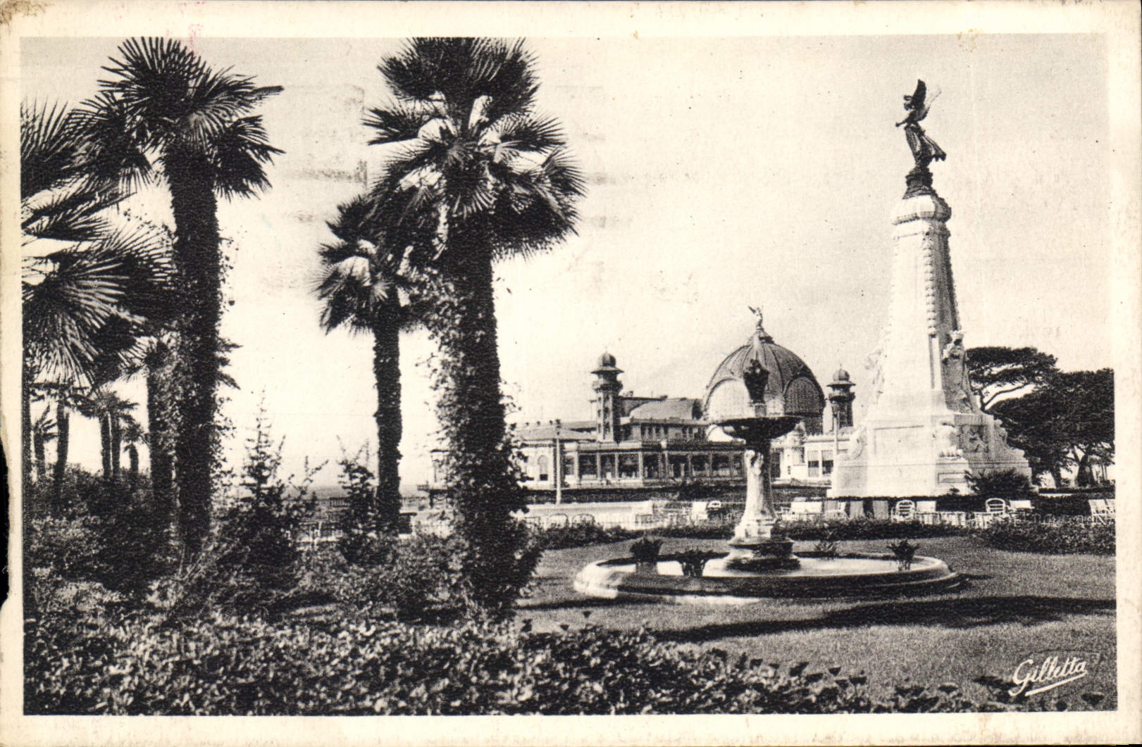 CPA Cote d'Azur Artistique Nice La Jetee Promenade et les Jardins Albert Ier 